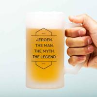 Gepersonaliseerde Bierpul The Man The Myth The Legend - thumbnail