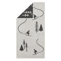 Cawö Cawö Winter Edition 6272 Handdoek 50x100 platin/basalt - thumbnail