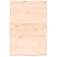 VidaXL Wastafelblad 40x60x(2-4) cm onbehandeld massief hout - thumbnail