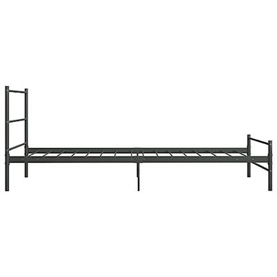 VidaXL Bedframe metaal grijs 100x200 cm VidaXL Bedframe metaal grijs 100x200 cm