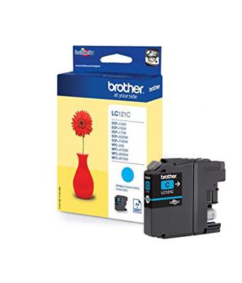 Brother inktcartridge, 300 pagina&apos;s, OEM LC-121C, cyaan
