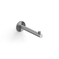Clou Kaldur toiletrolhouder recht zonder klep rvs geborsteld CL/09.05031.41 - thumbnail