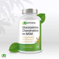 Glucosamine Chondroitine MSM tabletten - Met vitamine C & D3 - Voor gewrichten & kraakbeen - 120 tabletten PerfectBody - thumbnail