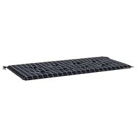 Tuinbankkussen ruitpatroon 120x50x3 cm oxford stof zwart - thumbnail