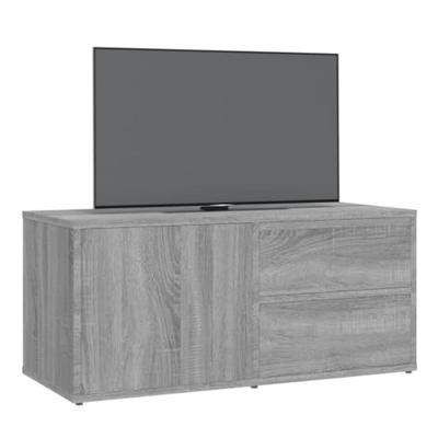 Tv-meubel 80x34x36 cm bewerkt hout grijs sonoma eikenkleurig