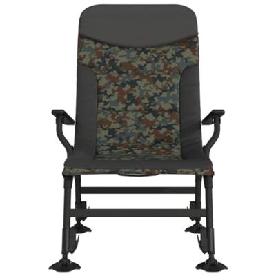 Visstoel met armleuning inklapbaar camouflage