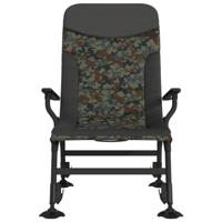 Visstoel met armleuning inklapbaar camouflage - thumbnail