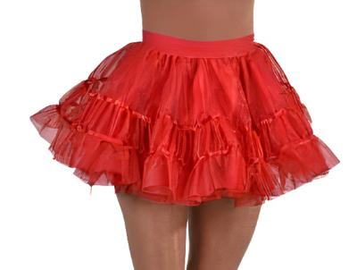 Petticoat kort rood brede elastiek