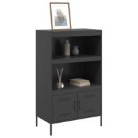 Hoge kast 68x39x113 cm staal zwart - thumbnail