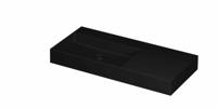 Wastafel INK United 1000x450x110 mm Mat zwart 0206414 - thumbnail