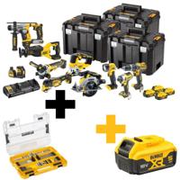 DeWalt dck1012p4t-qw | 10-delige combopack | xr 18 volt | 5,0 ah | li-ion | 4 accu's - dck1012p4t-qw - thumbnail