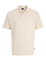 Jack & Jones Jprblatrenton Ss Jacquard Polo Poloshirts 4951266 Cloud Dancer - thumbnail