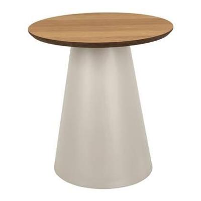 Bendt Ronde Bijzettafel 'Anemone' Eiken, 45cm, kleur Grijs Bendt Ronde Bijzettafel 'Anemone' Eiken, 45cm, kleur Grijs