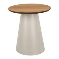 Bendt Ronde Bijzettafel 'Anemone' Eiken, 45cm, kleur Grijs - thumbnail