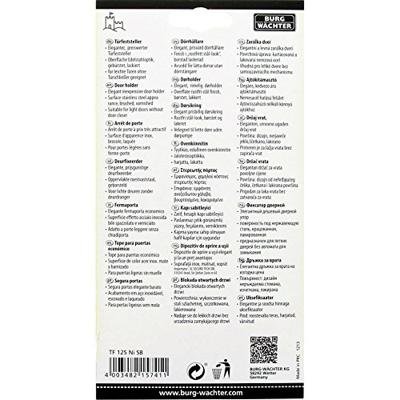 Burg Wächter 15741 Deurvastzetter RVS-optiek