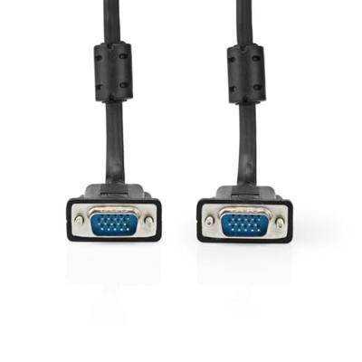 Nedis VGA-Kabel | VGA Male | VGA Male | Vernikkeld | Maximale resolutie: 1280x768 | 3.00 m | Rond | ABS | Zwart | Label - CCGL59000BK30 Nedis VGA-Kabel | VGA Male | VGA Male | Vernikkeld | Maximale resolutie: 1280x768 | 3.00 m | Rond | ABS | Zwart | Label - CCGL59000BK30