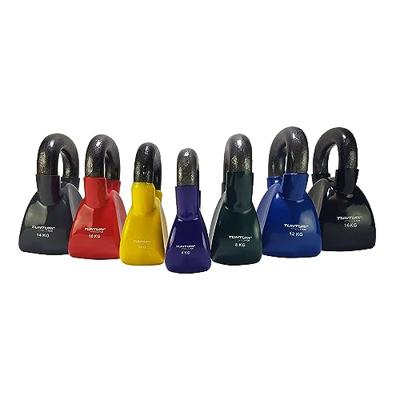 Tunturi Vinyl Kettlebell l 14KG l grijs - thumbnail