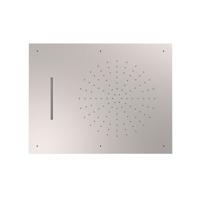 Hoofddouche Tres Plafond met Waterval 50x65 cm Staal - thumbnail