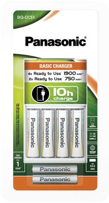 Panasonic BQCC51 + 4x AA 1900mAh & 2x AAA 750mAh Panasonic BQCC51 + 4x AA 1900mAh & 2x AAA 750mAh