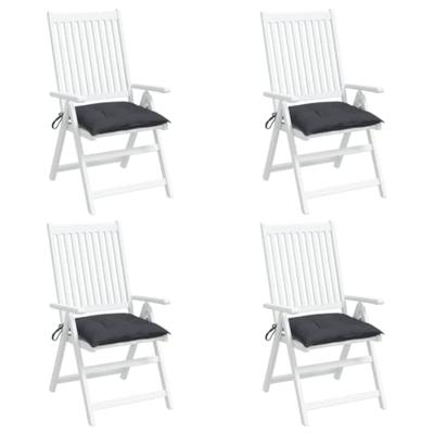 VidaXL Stoelkussens 4 st 50x50x7 cm oxford stof antracietkleurig