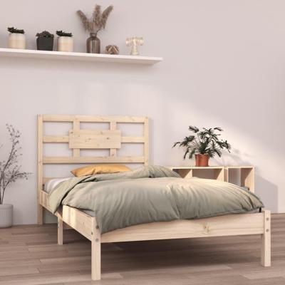 Bedframe massief hout 90x200 cm