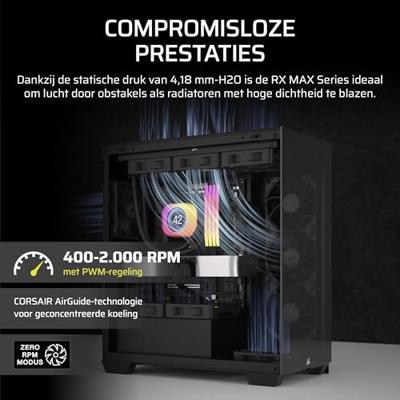 Corsair CO-9051042-WW PC-ventilator Zwart