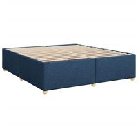 Boxspring met matras stof blauw 80x200 cm - thumbnail