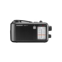 Sangean MMR-77 Outdoorradio VHF (FM), Middengolf Noodradio Handslinger, Spatwaterbestendig, Zaklamp, Oplaadbaar Zwart - thumbnail