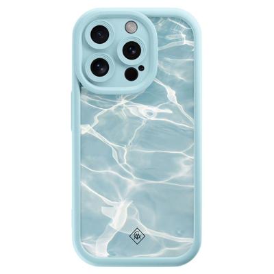 iPhone 14 Pro blauwe case - Aqua wave iPhone 14 Pro blauwe case - Aqua wave