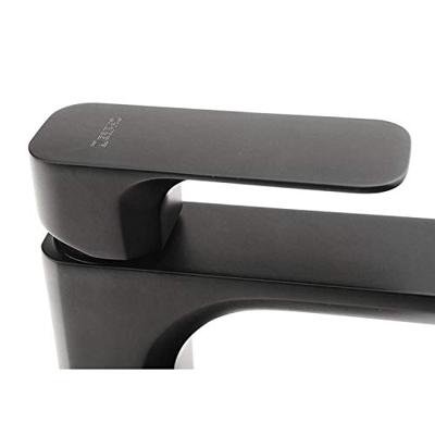 Wastafelmengkraan Sapho Spy 1-hendel Recht 16.7 cm Mat Zwart Sapho