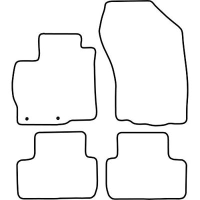 Automatten passend voor Mitsubishi ASX vanaf 2010 TMMT526