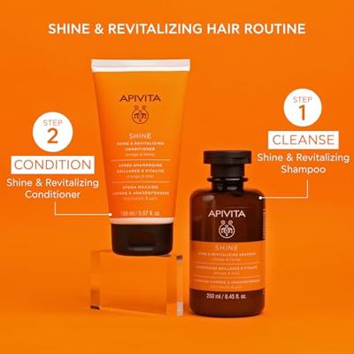 Apivita Hair Care Conditioner Shine & Revitalizing Conditioner Orange & Honey 150ml