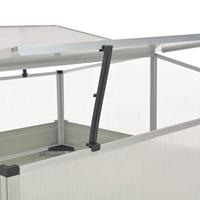 VidaXL Tuinkas 100x100x85 cm gegalvaniseerd staal bruin - thumbnail