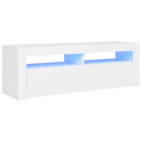 Tv-meubel met LED-verlichting 120x35x40 cm wit - thumbnail