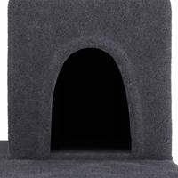 VidaXL Kattenmeubel met sisal krabpalen 154 cm donkergrijs - thumbnail