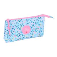 Pennenetui met 3 vakken Vicky Martín Berrocal Paraíso Roze Licht Blauw 22 x 12 x 3 cm - thumbnail