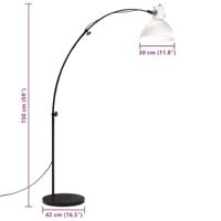 VidaXL Vloerlamp 25 w e27 150 cm wit - thumbnail