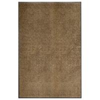 Deurmat wasbaar 120x180 cm bruin - thumbnail
