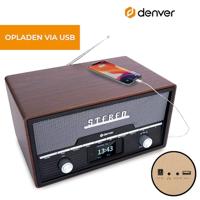 Denver MDA-525DW DARK WOOD Radio DAB+, VHF (FM) Hout-bruin (zijdemat) - thumbnail