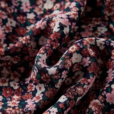 Kindershirt met lange mouwen bloemenprint 104 donkerroze