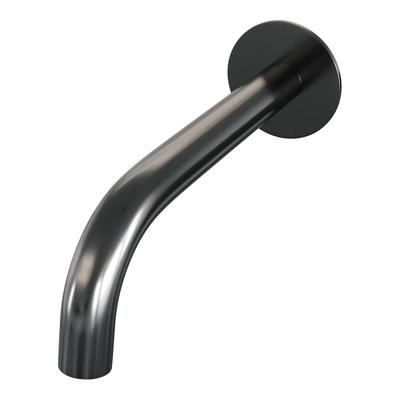Uitloop Brauer Gebogen Incl Rozet 65 mm PVD-Coating Geborsteld Gunmetal Brauer Uitloop Brauer Gebogen Incl Rozet 65 mm PVD-Coating Geborsteld Gunmetal Brauer