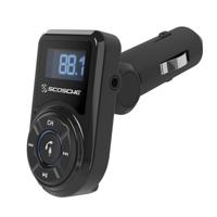 Scosche BTFM3 Bluetooth FM-zender met USB-poort en afstandsbediening voor mobiele apparaten, smartphone, auto, vrachtwagen, auto - thumbnail