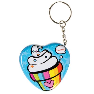 LG Imports sleutelhanger Butterfly 5 x 5 x 2,5 cm staal blauw