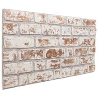 Wandpanelen 10 st 3D 100x50 cm EPS rood en wit - thumbnail