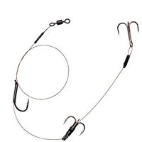 Spro Hd Baitfish Rig 2X Treble 1X Single Hook 12Kg 35cm 2x Treble Size 6 + Singlehook - thumbnail