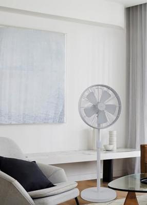 Lucci AIR BREEZE Staande ventilator 50 W (Ø x d) 45 mm x 460 mm Wit Zwenkbaar