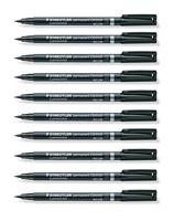 Cd marker staedtler 3179 zwart | 10 stuks - thumbnail