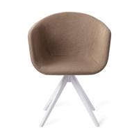 Jesper Home Eetkamerstoel 'Yuni- Mochachacha, Turn White, kleur - thumbnail