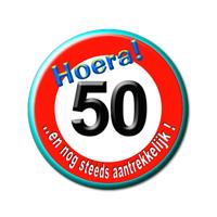 Button klein - 50 jaar verkeersbord - thumbnail