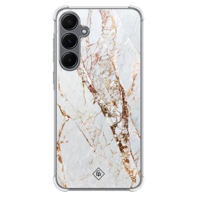 Samsung Galaxy A55 shockproof hoesje - Marmer goud